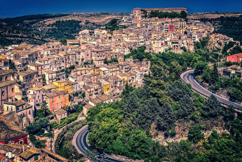 ragusa city center from above