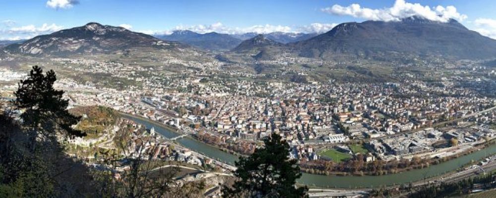 Trento Aerial View And River
